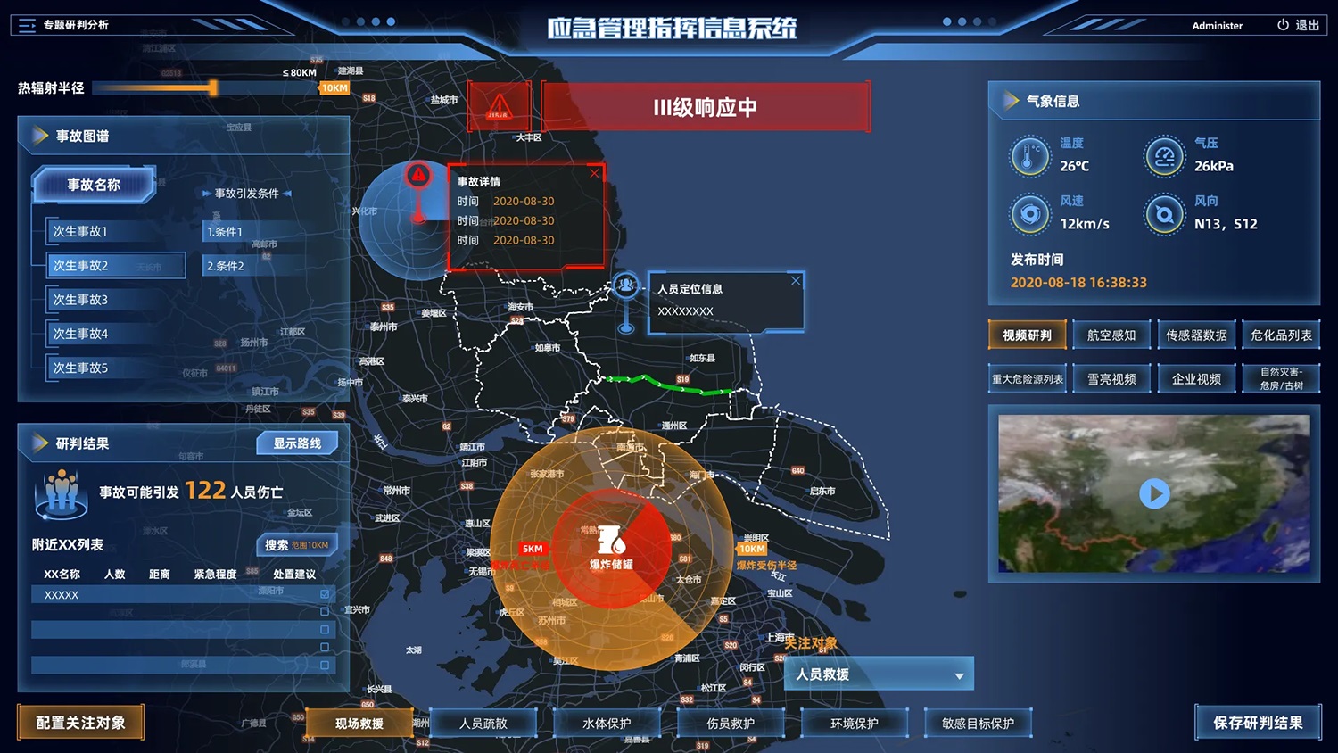 智慧城市應急系統控制中心 智慧城市應急管理系統